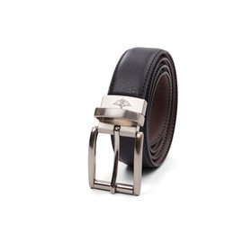 DOCKERS Men's Two-in-one Reversible Rotative Buckle Everyday Casual Dress Belt (Regular and Big & Tall Sizing), Black/Cognac, Large (38-40)