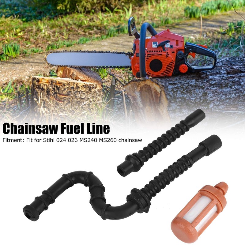 Socobeta Chainsaw Fuel Hose Rubber Plastic Fit Chainsaw Fuel Pipe