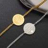 TEAMER Saint Michael Bracelet Stainless Steel St. Michael Box Chain