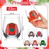 12 Pcs Christmas Wine Glass 12oz Xmas Wine Glass Funny