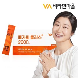 Vitamin Village 비타민마을 메가씨 플러스 비타민C 2000 분말 90포 x 1박스(90포) Vitamin Village Mega C Plus Vitamin C 2000 Powder 90 Packs x 1 Box (90 Packs)