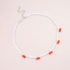Cybche Cherry Pearl Necklace Choker Pearl Cherry Necklace Red Cherry
