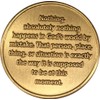 Acceptance is The Answer Beach Sunrise Bronze AA Medallion Chip