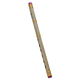 Bamboo Bansuri Flute A Key 7 Holes Fipple Woodwind Clarinet Bamboo Quena Flute Indian Musical Instrument Krishna Flute Son Gift, Birthday Gift Mens Women Kids Size- 16" inch