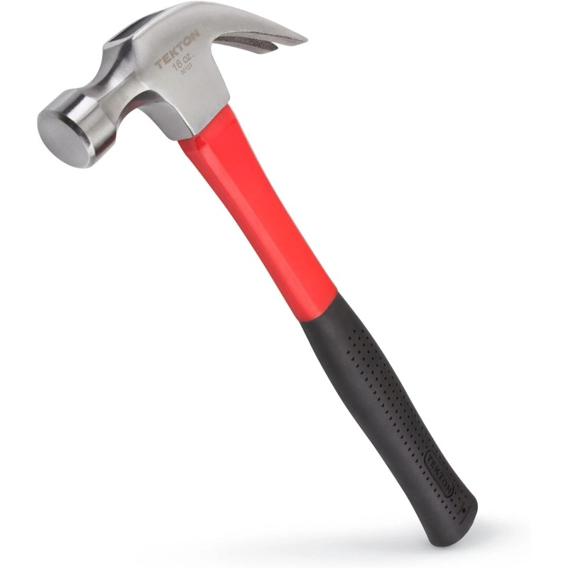 TEKTON 16 oz. Jacketed Fiberglass Claw Hammer | 30123