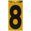 HY-KO PROD CO RV-75/8 5" BLK/YEL 8 Hy-ko Reflective Number