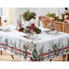 Home Bargains Plus Pine Berry Provence Christmas Fabric Tablecloth, French