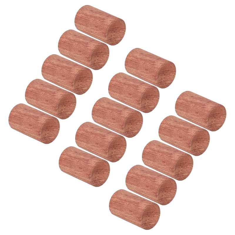 15Pcs Wooden Essential Oil Diffuser Rosewood Portable Mini Round Aromatherapy