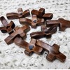 KyooteLfv Wooden Cross Fidget - Cross My Heart, Walnut Pocket