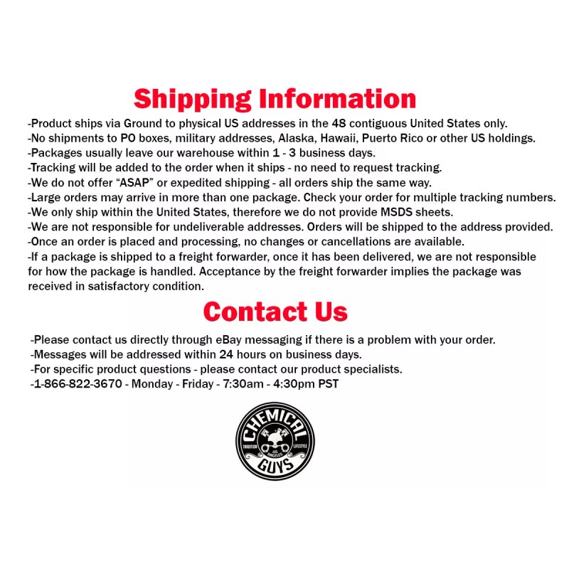 Chemical Guys - VRP Vinyl, Rubber, Plastic Shine & Protectant