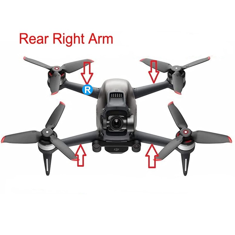 MODJUEGO Left/Right Front/Rear Front Arm Assembly for DJI FPV Drone Accessories