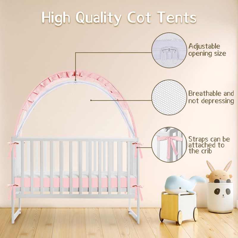 Crib Tent to Keep Baby from Climbing Out - Mesh