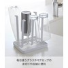 Yamazaki Home Glass Stand Tower Slim White 2847