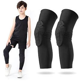 HUIOP Kids Leg Sleeves, Mangas de Pierna para niños Mangas de Pierna Antideslizantes con Rodilleras Protectoras para Patinaje de Voleibol de...       