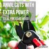 AlpineReach Secateurs Set Bypass and Anvil for Gardening, Sharp Ergonomic