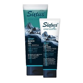 Sixtus Sport foot balm + sport shower gel for stressed skin, 2 parts