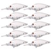Free Fisher 25Pcs Fishing Crankbait Blanks,Unpainted Fishing Lures Blank Minnow