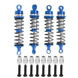 Front Rear Shock Absorbers Aluminum Alloy Front Rear Shock Damper for Traxxas Latrax Teton 1/18 RC Car Blue