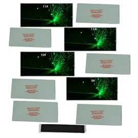 JHTii Flip-up Black Glass Welding Mask, Detachable Black Lens, with 5Pcs Shade Welding Glass Lens