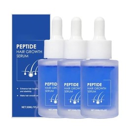 Hair Growth Serum, Peptides for Hair, Enhances Hair Toughness and Elasticity, Promotes Hair Regrowth and Reduces Hair Loss, Smooth and Shiny Hair, Suitable for All Hair Types (2 Pcs) (3pcs)