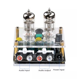 Aimiya AIYIMA Upgraded 6K4 Tube Preamplifier Amplifiers HiFi Tube Preamp w Power Supply