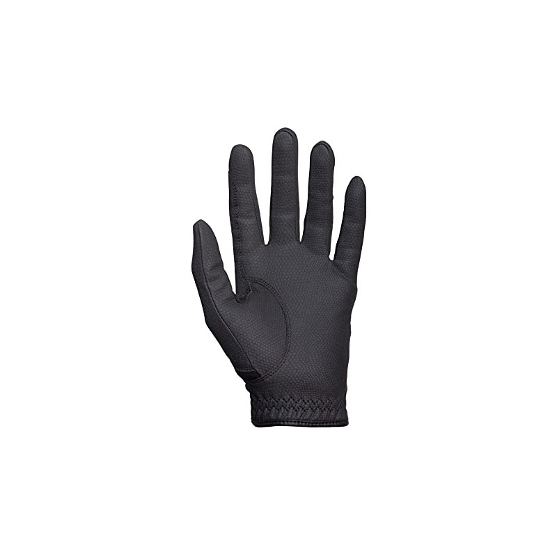 HIRZL Basic Equestrian Unisex Riding Gloves (7, Black)