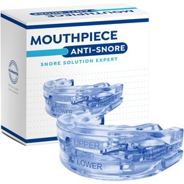 Color Azul - Guarda dental para dormir para evitar los ronquidos. Talla única y ajustable para adaptarse a cualquier tamaño de boca. Estuche incluido. Manual de instrucciones incluido. Ayuda a respirar mejor, dormir mejor y roncar menos. Ayuda a prevenir 