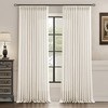 Uqocnh Pinch Pleated Linen Curtains White 90 inches Long Flax