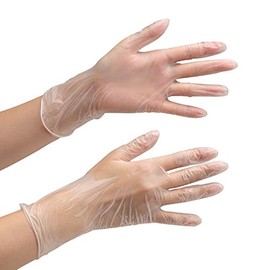 Midori Anzen 831 Vinyl Chloride Dipo Gloves for Inspection and Inspection, No Powder, LL Pack of 100