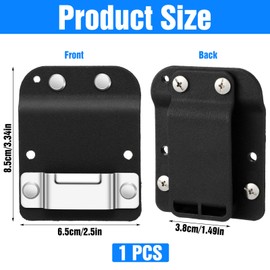Tape Measure Holder for Belt Tool Belt Clip Holder Drill Holders Clip Quick Grab Hang Tape Measure Drill Impact Driver Fits up to 2" Tool Belts