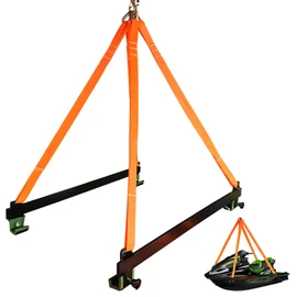 SUONE Watercraft Lift Sling 2800lbs Capacity, 43'' Never Break Jet Ski Lift Sling,Steel Bracket with Anti Slip Strip,Thickened Polyester Lifting Suitable,for Personal Watercraft,PWC,Jet Ski