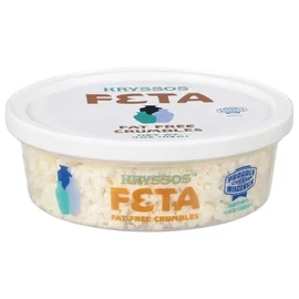 Kryssos Fat Free Feta Cheese Crumbles, 4 oz, 12 Pack
