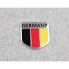 Generic Car Alloy Metal German Germany Flag Chrome Side Rear