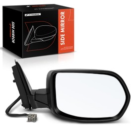 A-Premium Passenger Side Power Door Mirror - Compatible with Honda CR-V CRV 2007 2008 2009 2010 2011 - Non-Heated Manual Folding Black Outside Rear View Mirror - Replace# 76200-SWA-A01