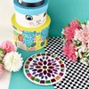 Forkart CNJYK5 Cute Handmade Glass Moissanite Coaster, Flower, Pink