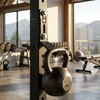 Universal Kettlebell Holder for Power Rack, Adjustable Slot Design Fits