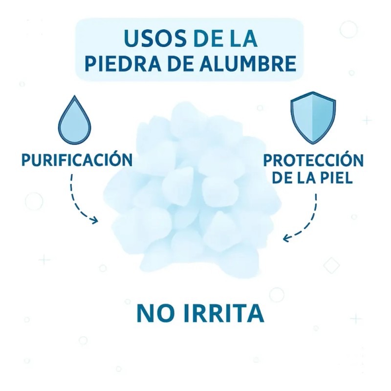 Piedra De Alumbre Natural Premium 500g