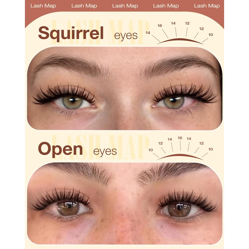 Brown Lash Clusters Manga Lashes Clusters Wispy Cluster Eyelash Extensions