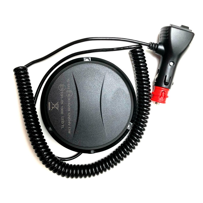 MelTruck Rotating beacon orange white magnet 18 LED 12 V