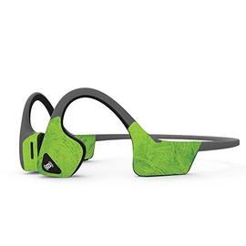 MightySkins Skin Compatible with Aftershokz Trekz Air Wireless - Green Cement | Protective, Durable, and Unique Vinyl Decal wrap Cover | Easy to Apply, Remove, and Change Styles | Made in The USA
