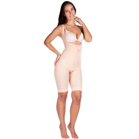 LIPOELASTIC VF Body Variant – Liposuction Compression Garment, Postpartum Belly Binder, Full Body Girdle for Women (Natural, 3XL)
