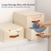 DIMJ Closet Organizers and Storage - Stackable Fabric Storage Bins