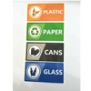 Top label Recycle Label Decal for Trash Can,Trash Sorting Recycling