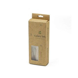 Bush Craft Bushcraft ECO Cutlery Set, 30 Pieces, Natural