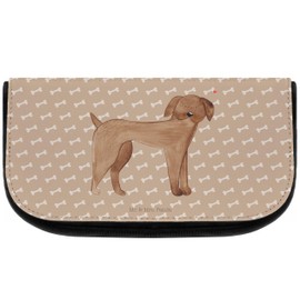 Mr. & Mrs. Panda Great Dane Cosmetic Bag, Gift Toiletry Bag, Cosmetic Bag, Make Up Bag, Great Dane, Pet, Toiletry Bag, Makeup Bag, brown, Hand Drawn