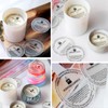 Honbay 100PCS Disposable Candle Dust Protectors Paper Candle Pull Tab