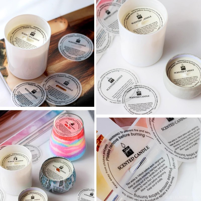 Honbay 100PCS Disposable Candle Dust Protectors Paper Candle Pull Tab