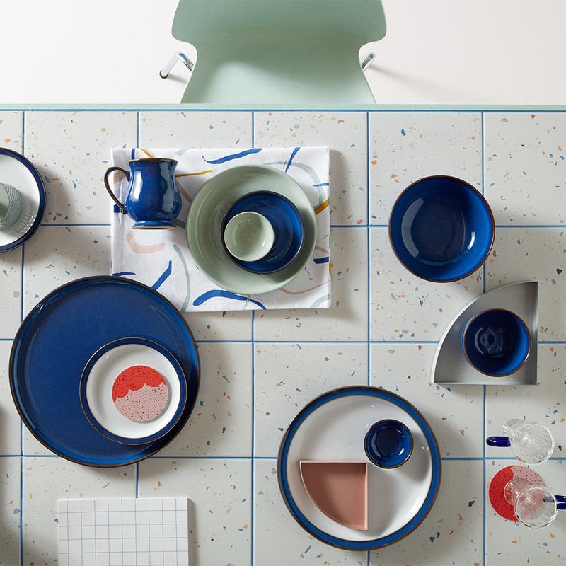 Denbigh Imperial Blue Rimmed Bowl / 덴비 임페리얼 블루 림드