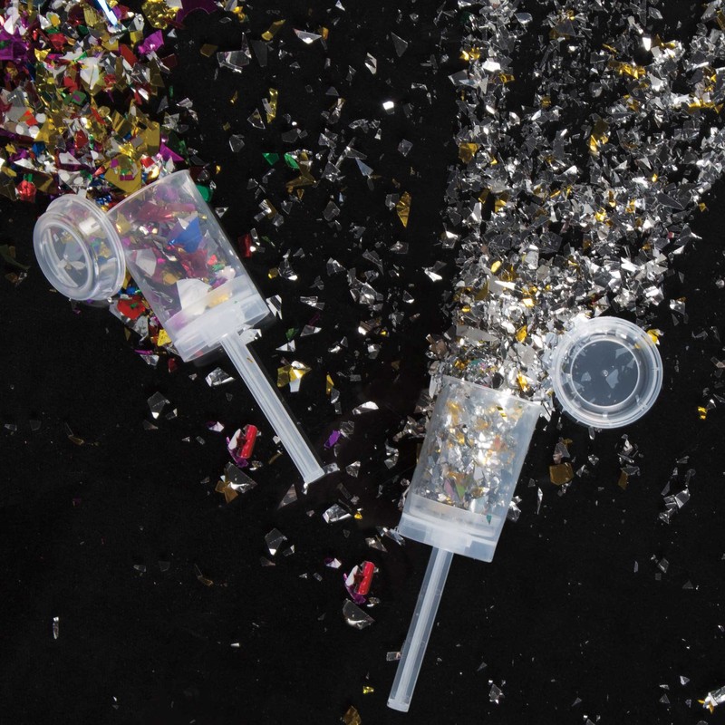 Silver & Gold Foil Confetti Popper