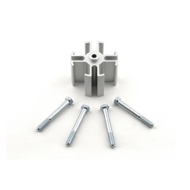 Mr. Gasket 2393 Fan Spacer Aluminum 2" Thick Bolts Washers AMC/Ford/GM Kit